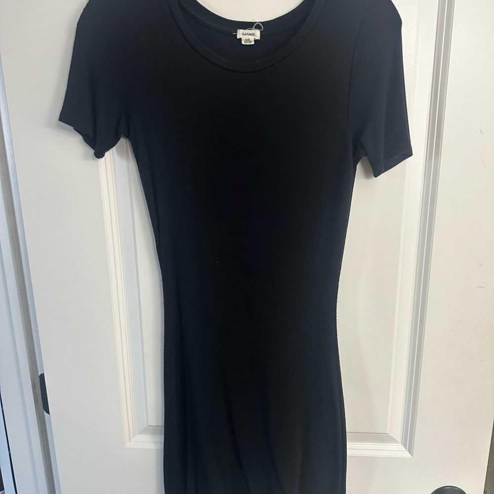 Garage T Shirt Black Short Sleeve Dress M